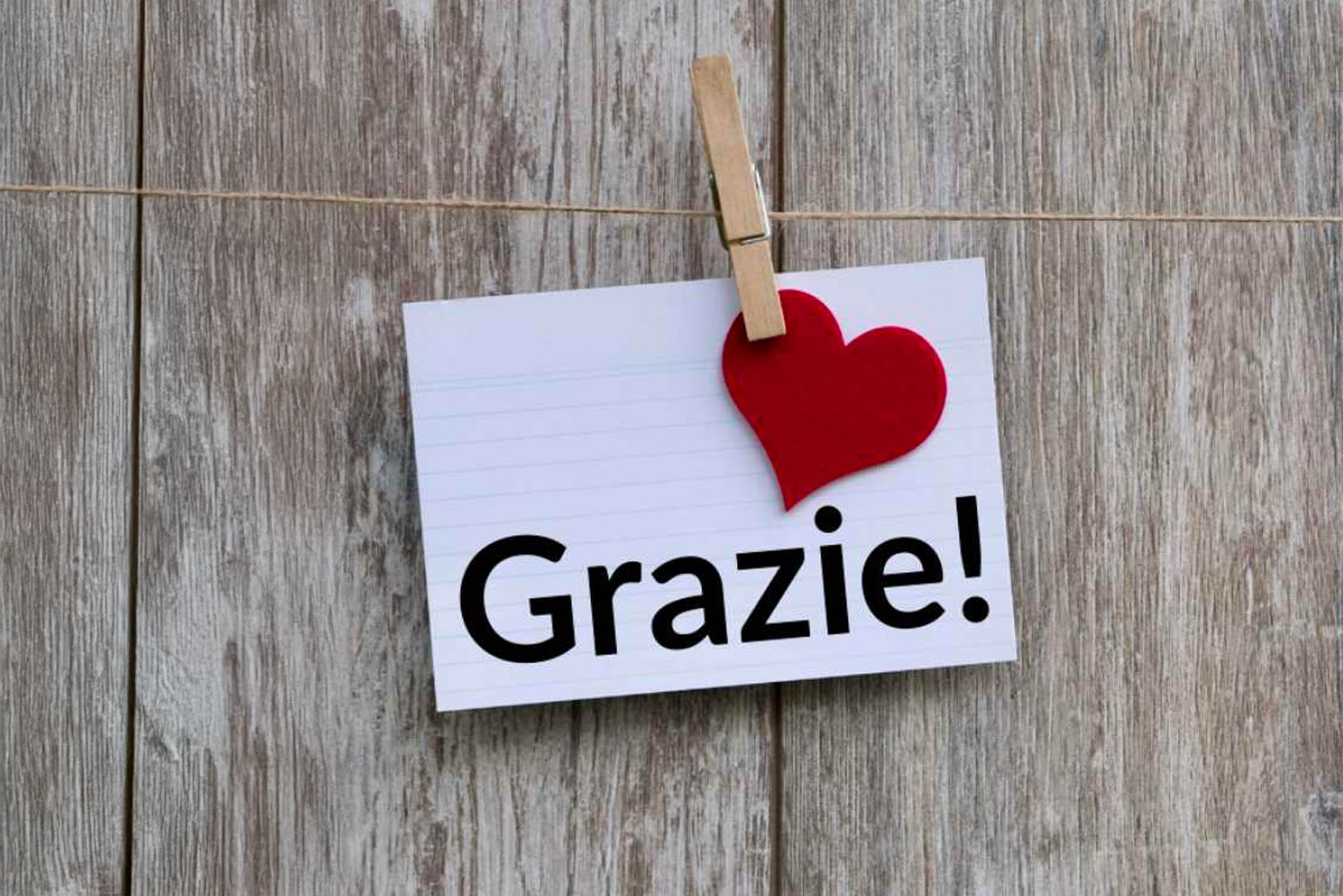 Grazie a tutti voi